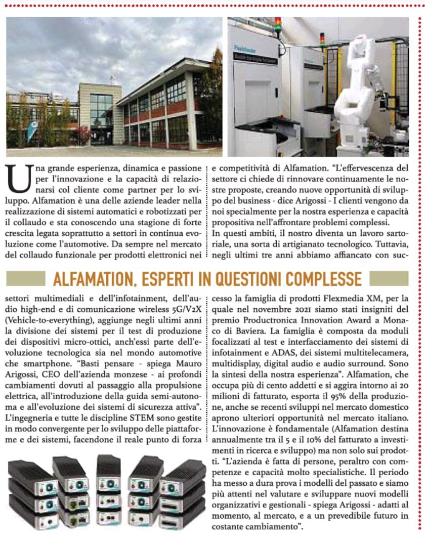 Corriere della Sera focuses on Alfamation expertise on complex matters